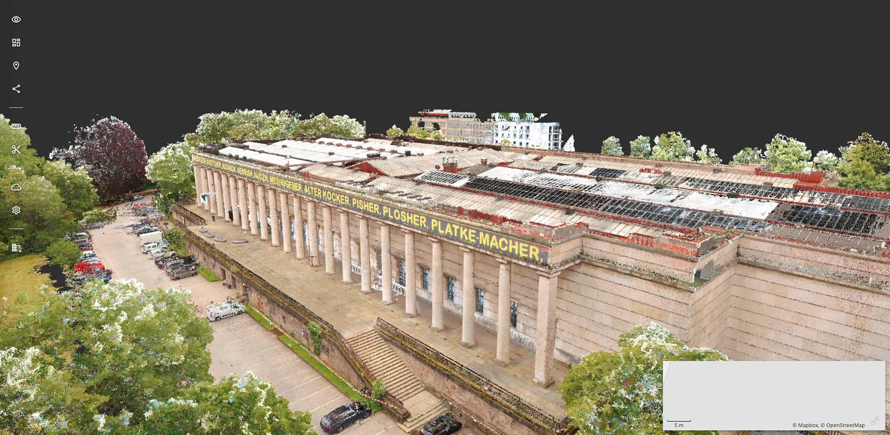 Punktwolke Fassade Haus der Kunst